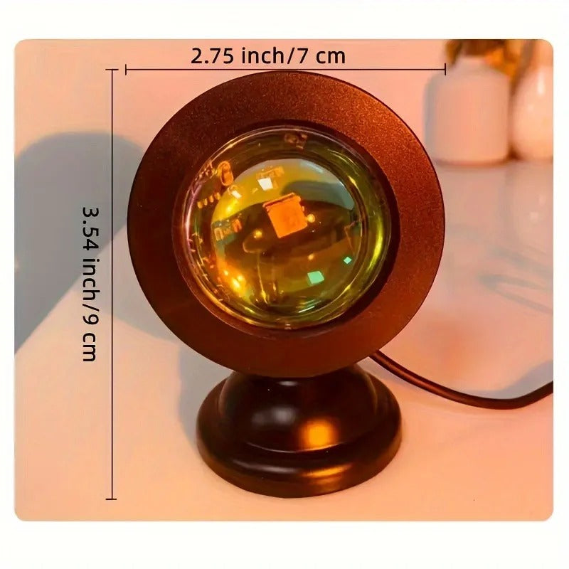 Sunset Projection Lamp - Ambient LED Light for Bedroom, Living Room & Dorm